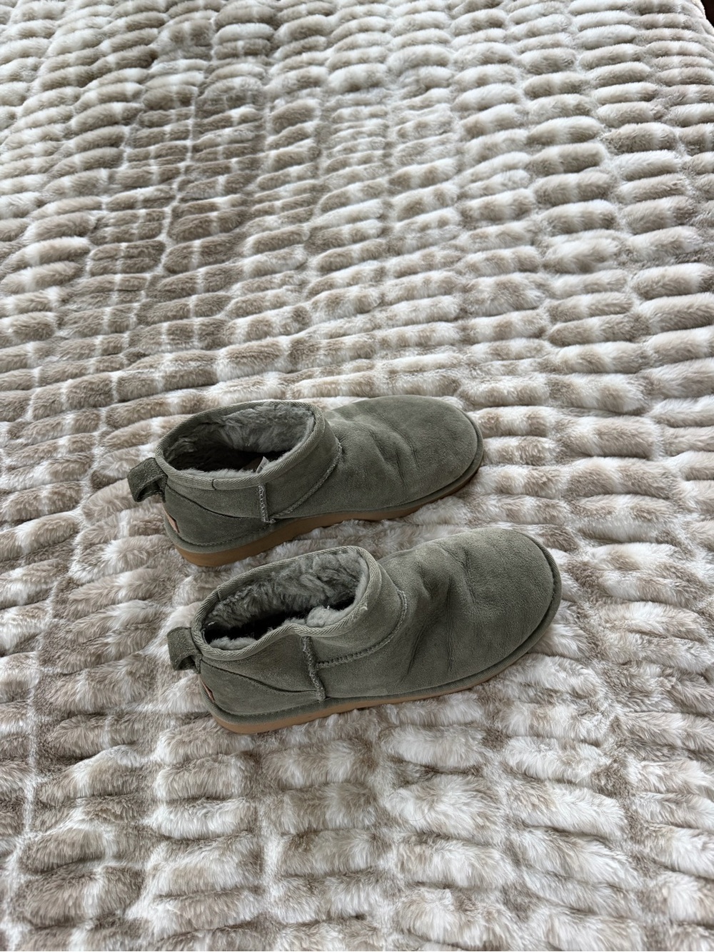 UGG Booties in Olive Green